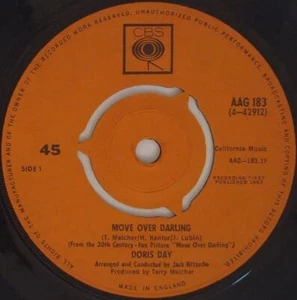 Doris Day Move Over Darling 7" Single (1963) CBS AAG 183 - Picture 1 of 2