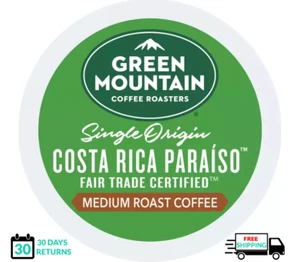 🆕☕ Tazze K Caffè Green Mountain Origine Singola Costa Rica Paraiso Keurig - Foto 1 di 1