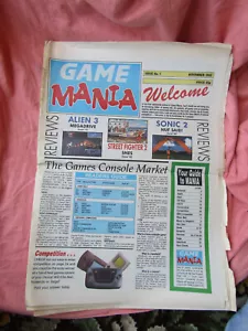 REVISTA DE VIDEOJUEGOS GAME MANIA GAME MANIA 1992 MUY RARA COMPLETA - Imagen 1 de 18