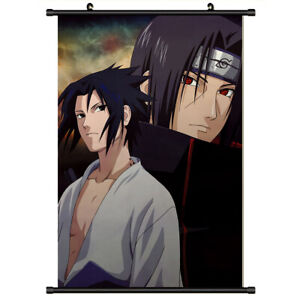 Naruto Wallscroll Poster Sasuke Naruto Plakat Anime Dekoration Geschenk 60x40CM