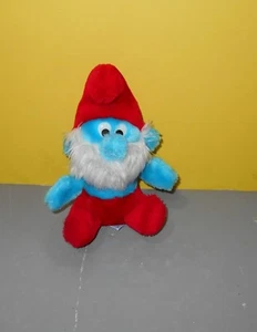 1981 Russ Berrie 8" Peyo Smurf Smurfs Papa Plush Animal Nutshell Character - Bild 1 von 2