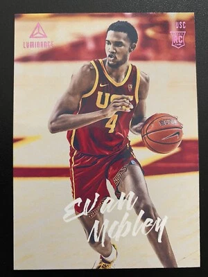 Evan Mobley 2021 Panini Chronicles Luminance Rookie Pink Parallel USC RC Cavs SP - Image 1 of 4