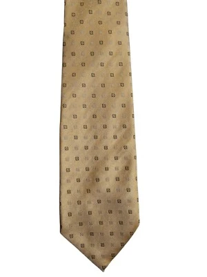 Corbata de seda acanalada manchada cubo de oro hecho en Italia Battistoni  Foto 1 de 4