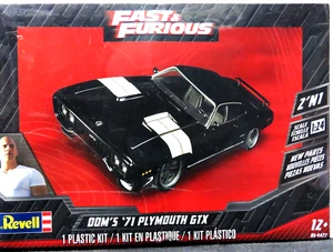 Revell FAST & FURIOUS DOM'S '71 PLYMOUTH GTX 1:24 plastic kit New 85-4477 - Picture 1 of 3