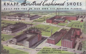Knapp Aerotred Cushioned Shoes, Brockton, MA & Lewiston, ME, Ad Card - Picture 1 of 2