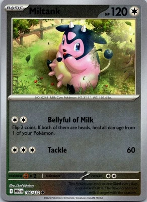 Miltank Common ME01: Mega Evolution 106/132 NM - Image 1 of 2