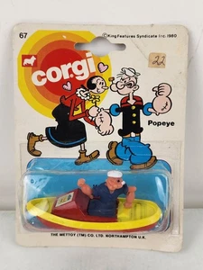 Vintage Corgi Popeye Sailor Man in Paddle Boat #67 Sealed New 1980 - Picture 1 of 16