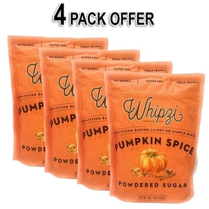 Whipzi Pumpkin Spice aromatisierter Puderzucker 16 Unzen Beutel (4er Pack) - Bild 1 von 6