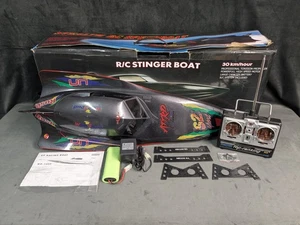 Wicked Imports RC Stealth Speedboat 380 Motor High Speed Battery - Picture 1 of 24