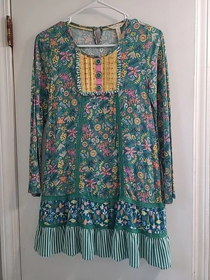 Girl's Matilda Jane Long Sleeve Dress, Size 12, Floral, Green, Make Believe - Image 1 of 4