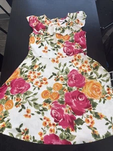 The Children’s Place Floral Dress Sz Large - Picture 1 of 4