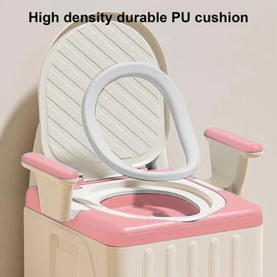 Bedside Commode For Adults Anti Slip Soft Padded High Weight Capacity Bedsid - Image 1 of 4