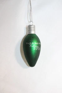 Bath & Body Works Green Light Bulb Christmas Ornament, 2000 - Picture 1 of 1