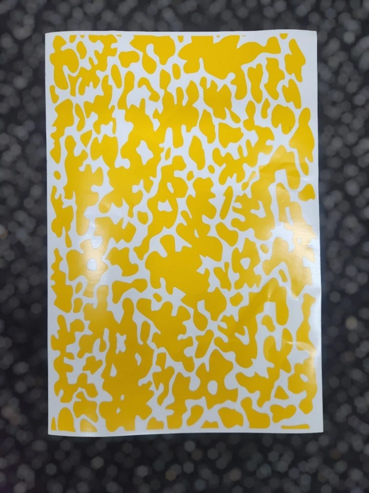 Flecktarn Style High Heat Vinyl Stencil 12" x 8" Unweeded Cerakote Duracoat  - Image 1 of 1