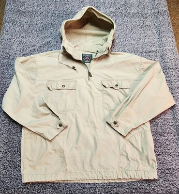 G H Bass Para Hombres XL Largo De Colección Anorak Pullover Chaqueta Parka Con Capucha Tostado Ripstop Foto 1 de 4