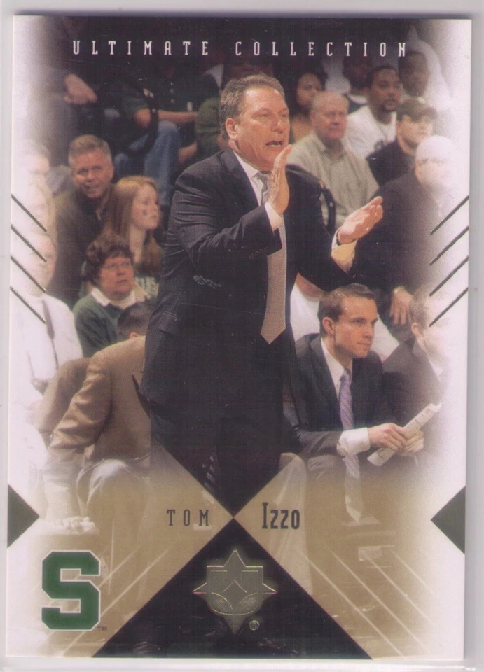 2010 TOM IZZO ULTIMATE COLLECTION #44 MICHIGAN STATE SPARTANS HOF HEAD COACH MSU - Image 1 of 1