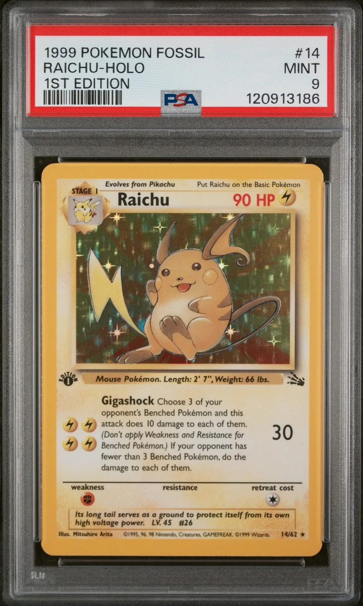 Raichu Pokémon TCG 1st Edition Individual Trading Card Games for