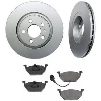 Jetta 280MM (2) F 2001-2005 rotores de freno y pastillas delanteras de cerámica con sensores Ck Inf Foto 1 de 4