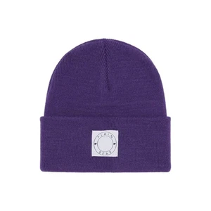 Plain Bear Label Beanie Mütze - Lila - B45 - Bild 1 von 4