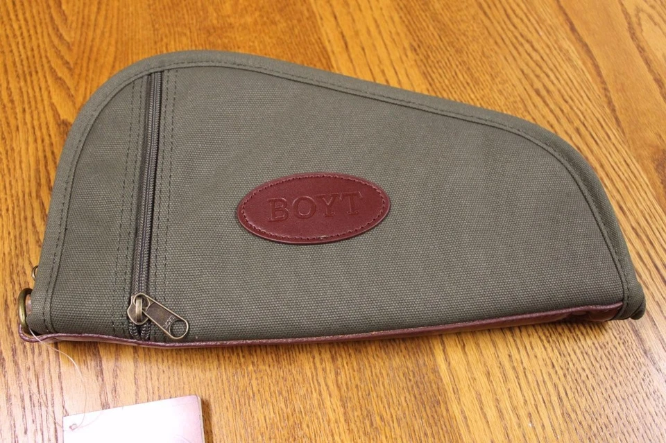 Boyt Harness OD Green 12" Pistol Revolver Gun Rug Case w/ Pockets PP42 Heart NEW - Image 1 of 4