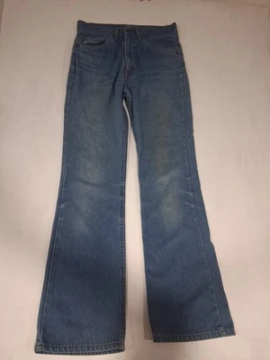 Vtg 80s Orange Tab Levi's 517 29x32 Fits 28x32 Distressed Medium Wash Western - Image 1 of 4