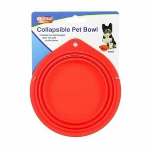 Animal Instincts Viaje Plegable Tazón Agua Comida Alimentación Coche Exterior para Perro - Imagen 1 de 1