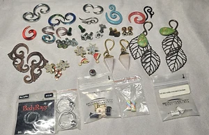 Body Piercing Jewlery Body Rage Body Candy LOT 20 Sets 7 Pieces & Tunnels - Picture 1 of 20
