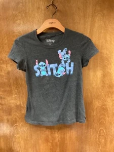 Youth "Disney" dark gray Stitch  t-shirt with design. Size Small. P.O. - Picture 1 of 2