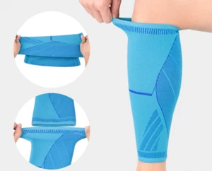 1PC Shin Pain Splints Cramp Support Running Socks Calf Leg Compression Sleeve - Picture 1 of 19