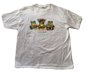 T-shirt uomo Cozumel Mexico Vacation Y2K Three Frog vintage taglia XL etichetta Yazbek - Foto 1 di 11