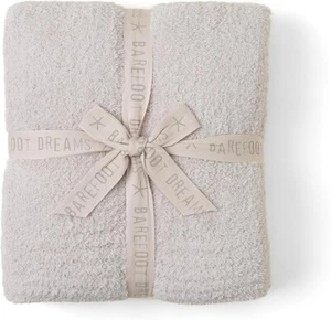 Barefoot Dreams CozyChic Throw, Stone 54" x 72" - Picture 1 of 3
