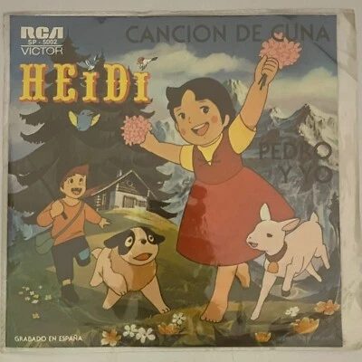 HEIDI - TV SHOW SOUNDTRACK - CANCION DE CUNA - 1978 MEXICAN 7" SINGLE PS RED WAX Foto 1 de 4