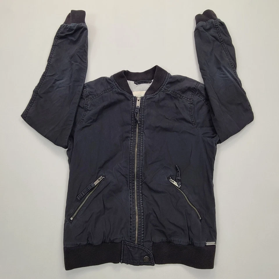 Hollister Jacket Girls Small Black Zip Comfort Casual Outdoors Stylish Teen Kids - Image 1 of 4