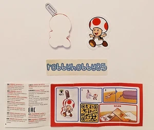 VQ417 TOAD PORTACHIAVI + CARTINA/BPZ KINDER JOY ITALIA 2025 SUPER MARIO - Afbeelding 1 van 1
