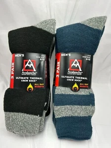 Avalanche Herren Ultimate Winter Thermo Socken Schuhgröße 6-12 3 Paar verschiedene - Bild 1 von 16