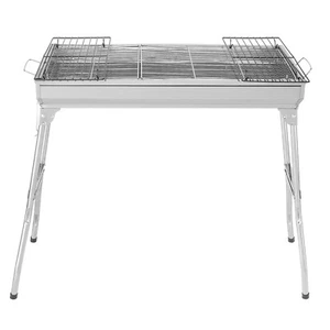 NEW BBQ Grill Charcoal Barbecue Grill Portable Camping Yard Stainless Steel US - Picture 1 of 24