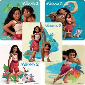 25 Disney Moana 2 Aufkleber Party Gastgeschenke Lehrerbedarf - Maui - Hei Hei - Bild 1 von 1