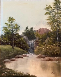 Tn. Waterfall 2 by Helen Emery - Original Oil Painting - Picture 1 of 4