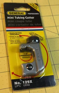 General Tools Mini Tubing Cutter No. 129X, 1/8-7/8" (3-22 mm) in package FR SHIP - Picture 1 of 6