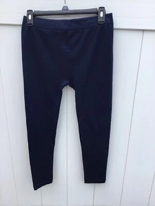 Unknown Navy Blue M/L Basic Comfort Stretch Soft, Fleece Lined Leggings - Picture 1 of 3