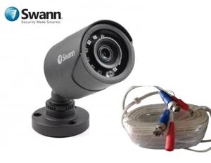 Swann PRO-T852 Black 2.1MP 1080p Bullet Day/Night Camera +18m BNC Cable RRP$149 - Picture 1 of 3