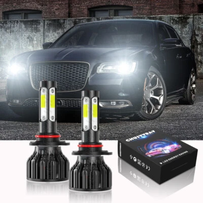 Kit de faros LED para Chrysler 300 2016-2019 9005 HB3 6000K bombillas blancas haz bajo Foto 1 de 4