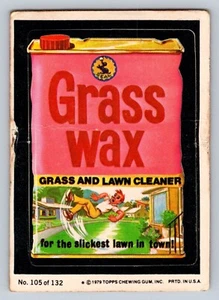 Vintage 1979 Topps Grass Wax Trading Card Wacky Packages Sticker No. 105 Of 132 - Picture 1 of 2