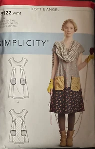 Dottie Angel DRESS or TUNIC Boho Chic w/Pockets - SIMPLICITY 9122 (Sz 6 - 24) - Picture 1 of 2