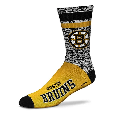 Boston Bruins Hockey RMC Retro Deuce Crew Socks Cover