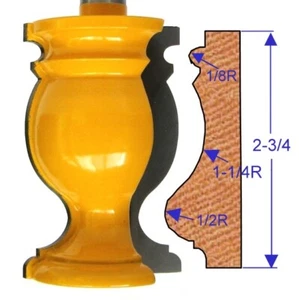 1 PC 1/2" SH 2-3/4 Blade Long Chair Rail Molding Router Bit for #390 sct-888 - Picture 1 of 12