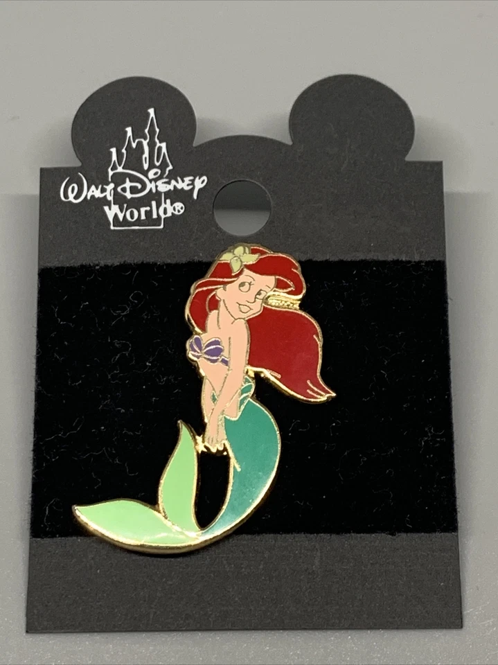 RARE Disney 1990 The Little Mermaid Prince Eric Holding Ariel Pin Taiwan NOS