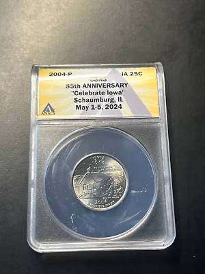 Sample Quarter Slab - 2004-P ANACS Central States 85th Anniversary May 1-5, 2024 - Image 1 of 2