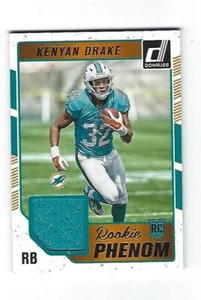 Kenyan Drake 2016 Panini Donruss Rookie Phenom Jersey Card # 23, Dolphins   - Bild 1 von 2