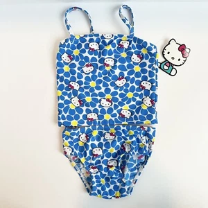 Girls Hello Kitty Toddlers Swimsuit Bikini Set Swimwear Beach Travel Size 2T - Picture 1 of 7